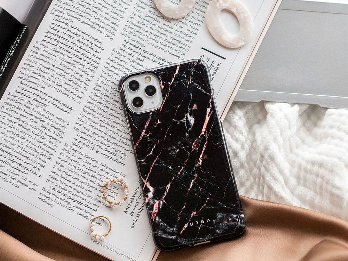 Burga Tough Case Rose Gold Marble - iPhone 13 Hoesje