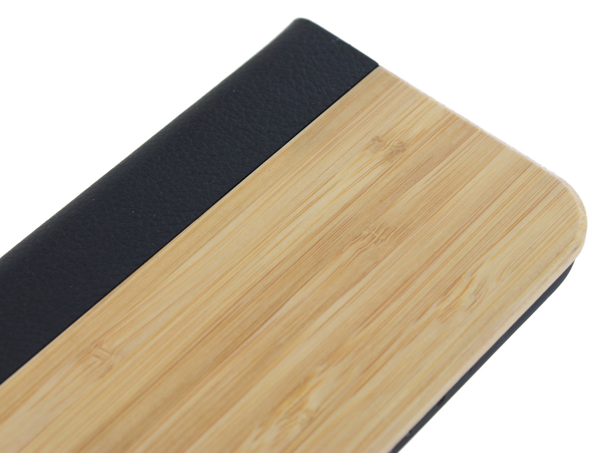 Wooden Bookcase Bamboo - Houten iPhone 13 hoesje