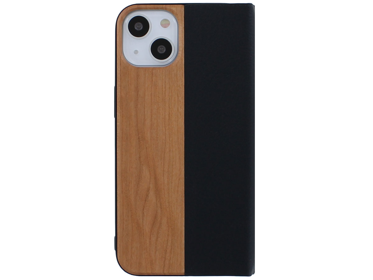 Wooden Bookcase Cherry - Houten iPhone 13 hoesje