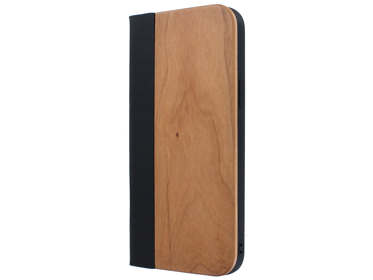 Wooden Bookcase Cherry - Houten iPhone 13 hoesje