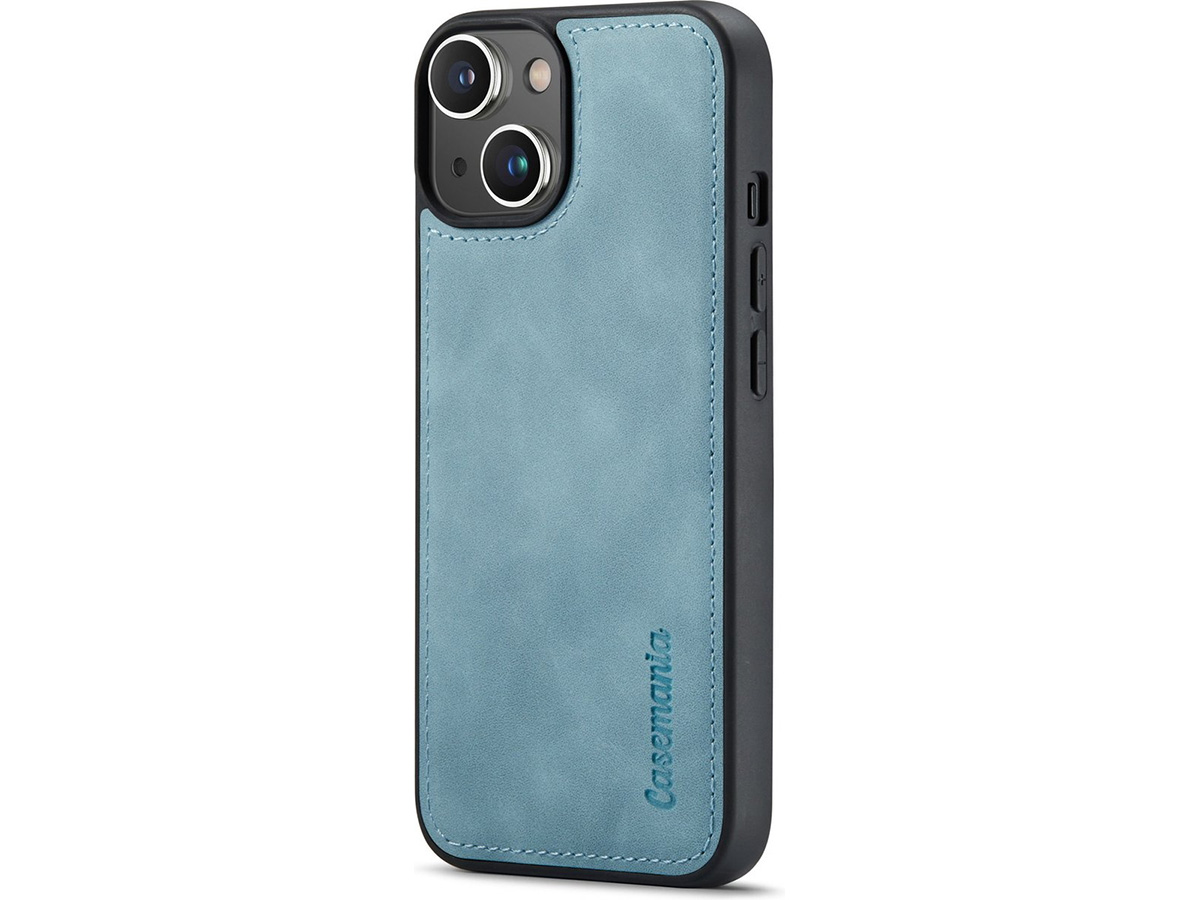 CaseMe 2in1 Magnetic Bookcase Aqua - iPhone 13 Hoesje