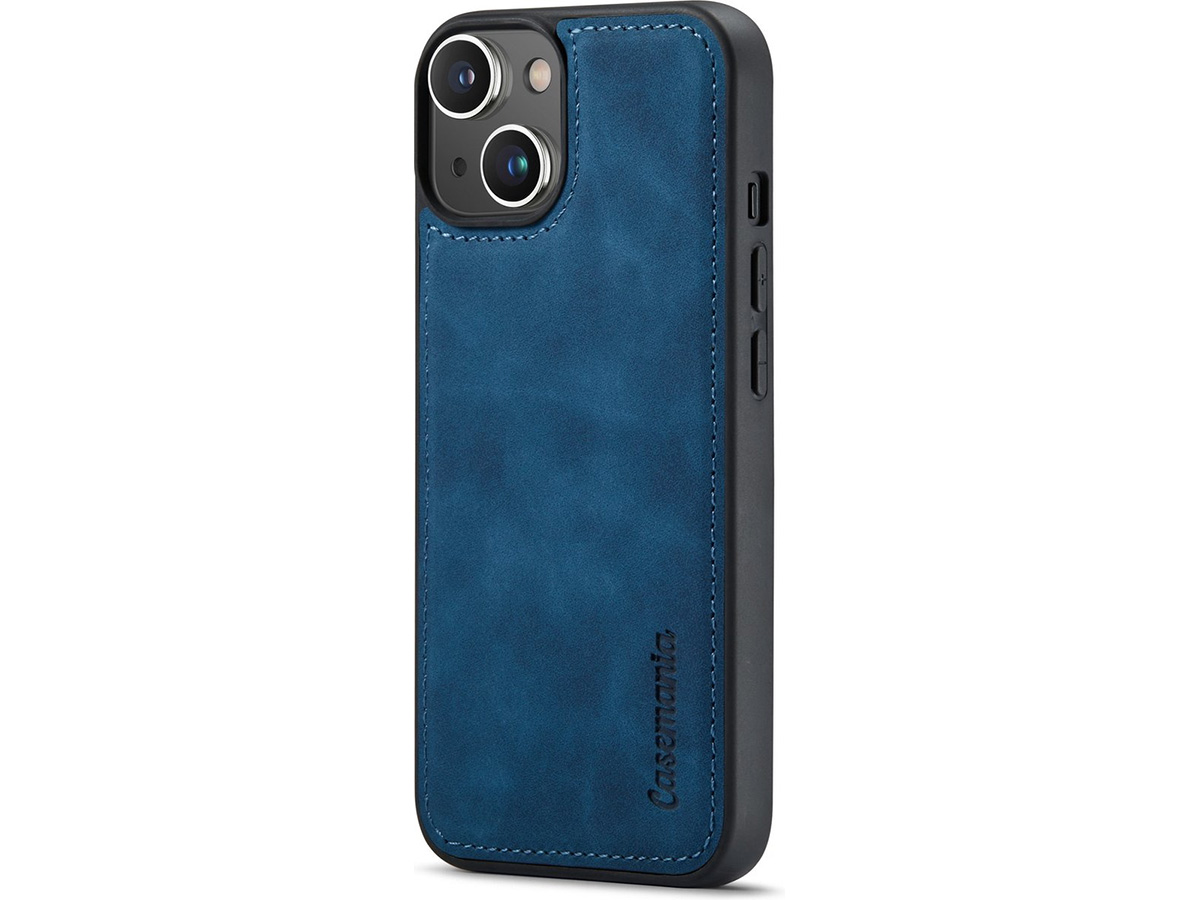 CaseMe 2in1 Magnetic Bookcase Donkerblauw - iPhone 13 Hoesje