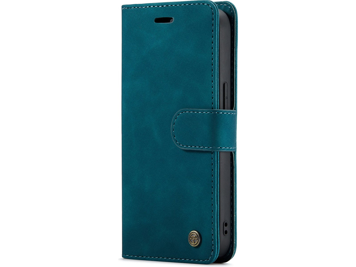 CaseMania 2in1 Magnetic Bookcase Groen - iPhone 13 Hoesje