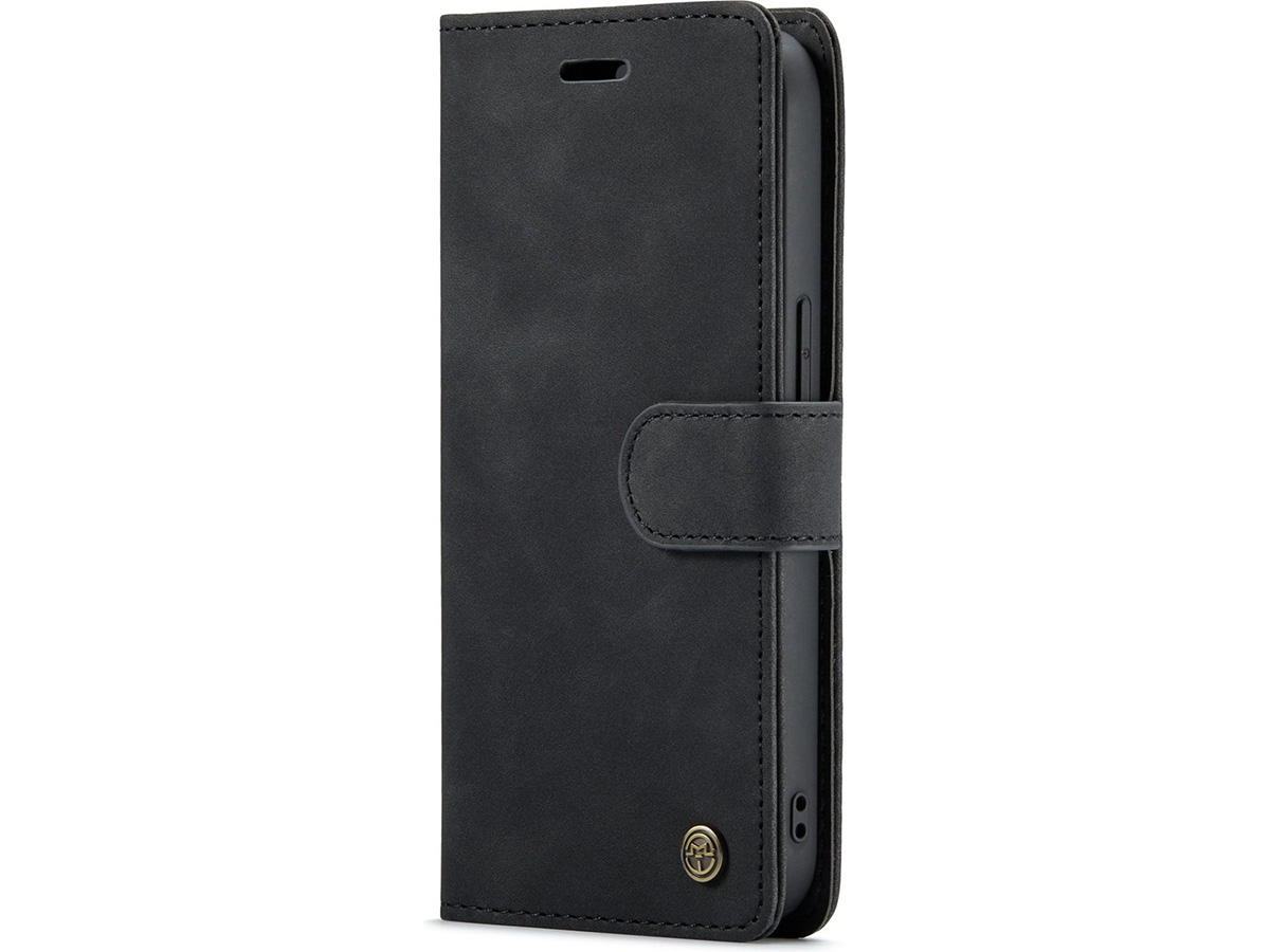CaseMe 2in1 Magnetic Bookcase Zwart - iPhone 13 Hoesje