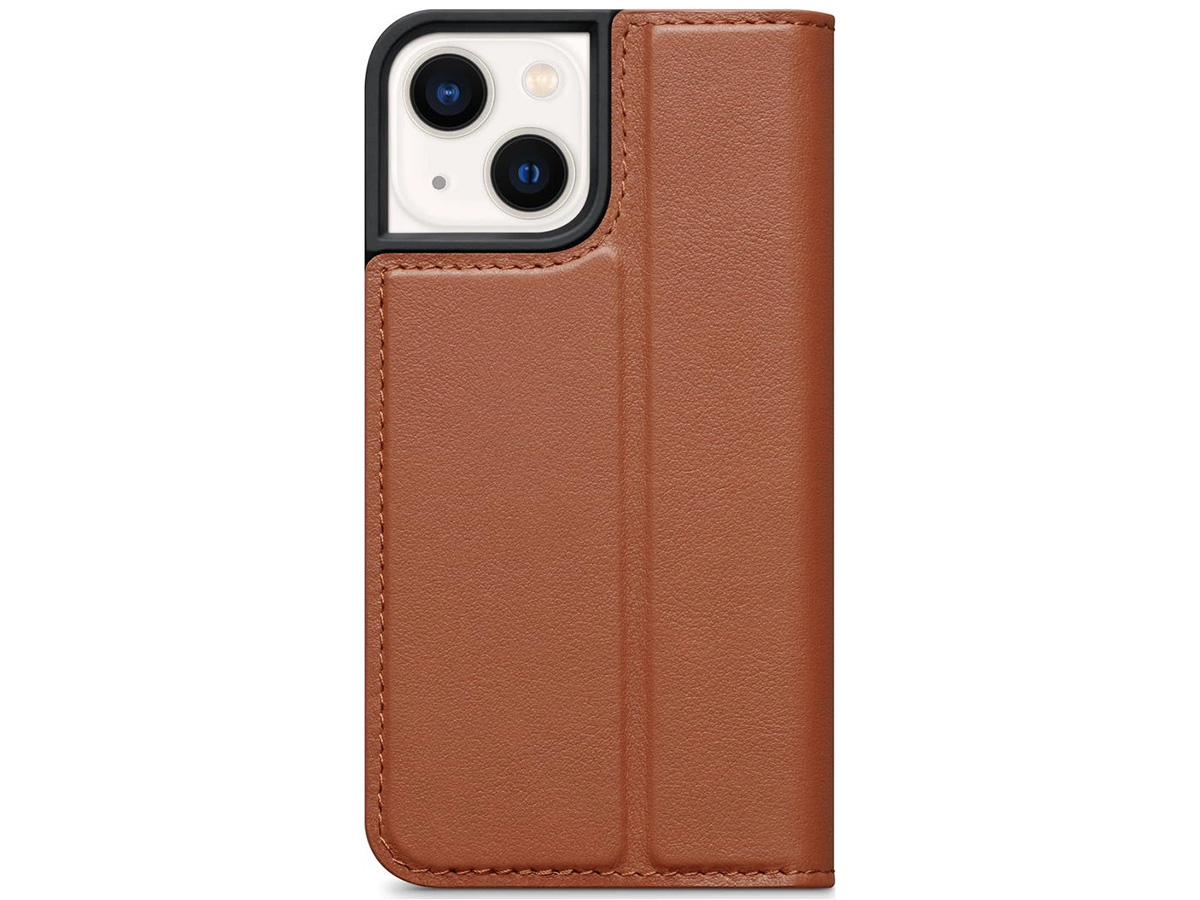 Decoded Leather Wallet Case Cognac Leer - iPhone 13 Hoesje