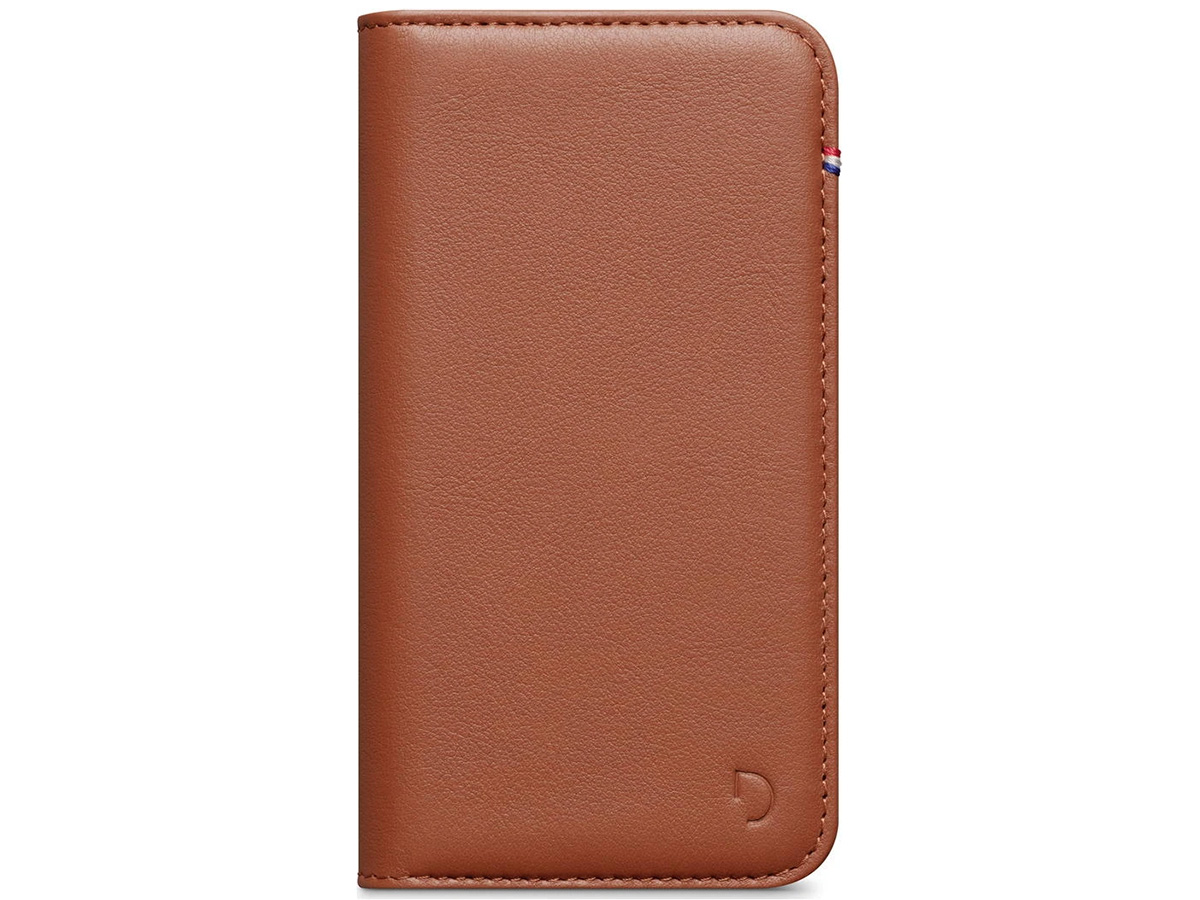 Decoded Leather Wallet Case Cognac Leer - iPhone 13 Hoesje