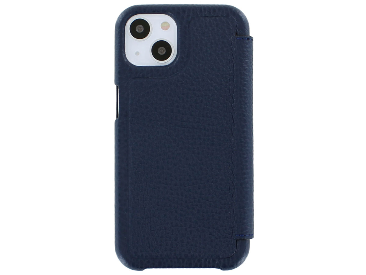 Graffi Oyster Mastrotto Leer Navy - iPhone 13 hoesje