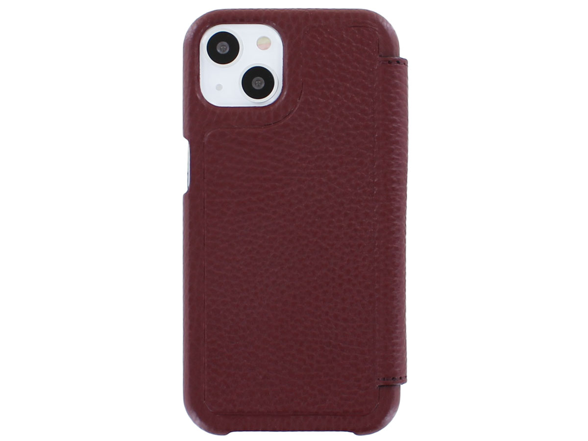 Graffi Oyster Mastrotto Leer Rood - iPhone 13 hoesje