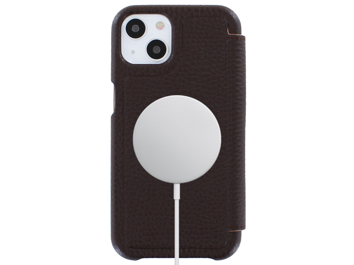 Graffi Oyster Mastrotto Leer Bruin - iPhone 13 hoesje