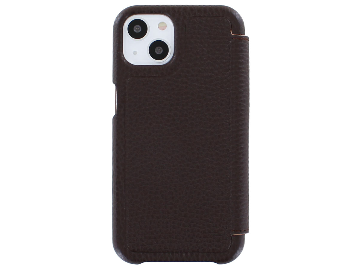 Graffi Oyster Mastrotto Leer Bruin - iPhone 13 hoesje