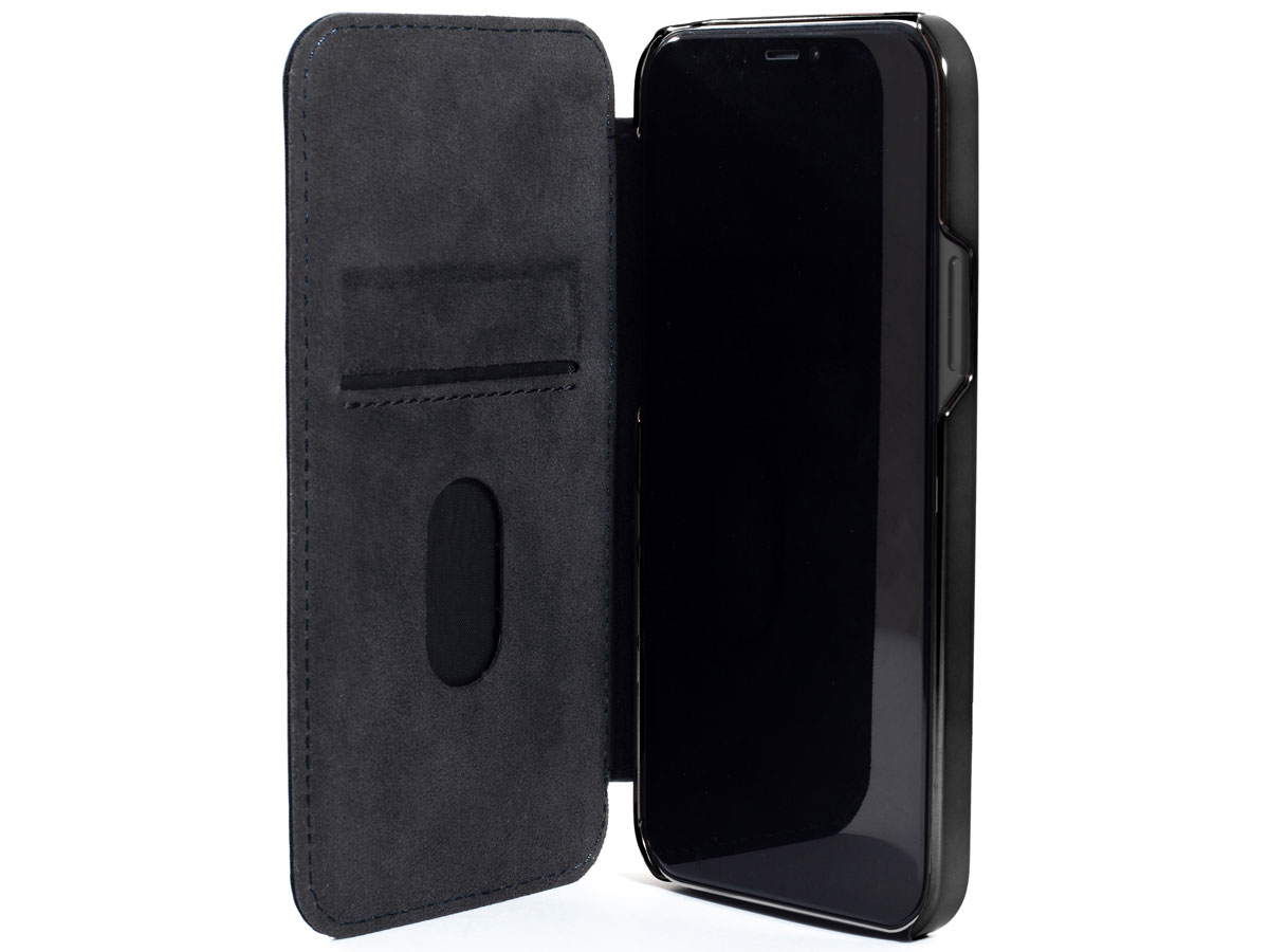 Greenwich Blake MagSafe Leather Folio Black - iPhone 13 Hoesje