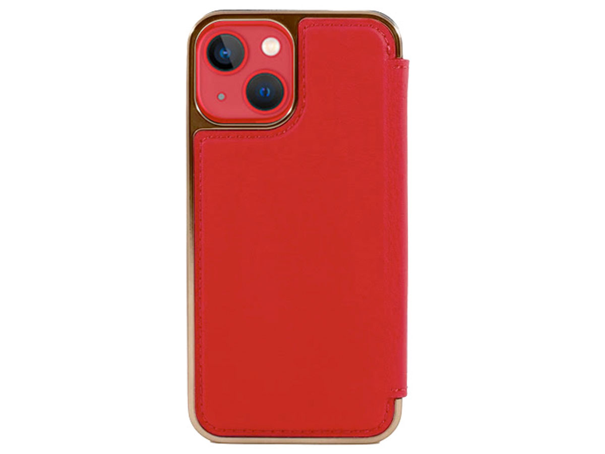 Greenwich Blake MagSafe Leather Folio Flash Red - iPhone 13 Hoesje