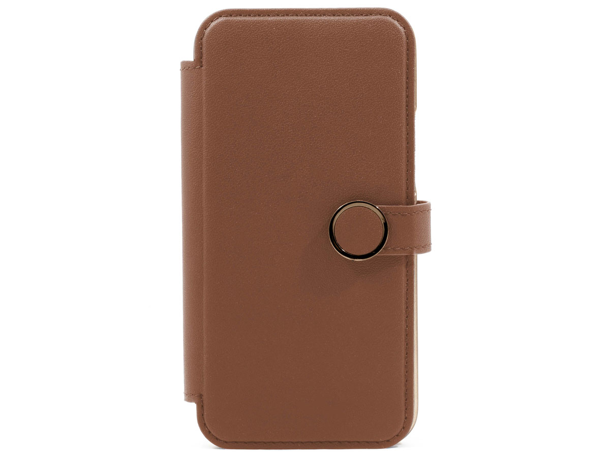Greenwich Oxford MagSafe Folio Saddle - iPhone 13 Hoesje