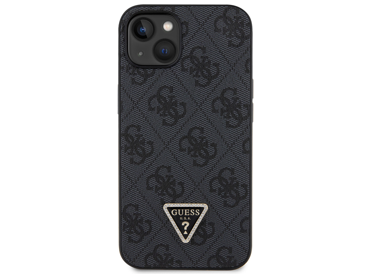 Guess 4G Monogram Necklace Case Grijs - iPhone 13 hoesje