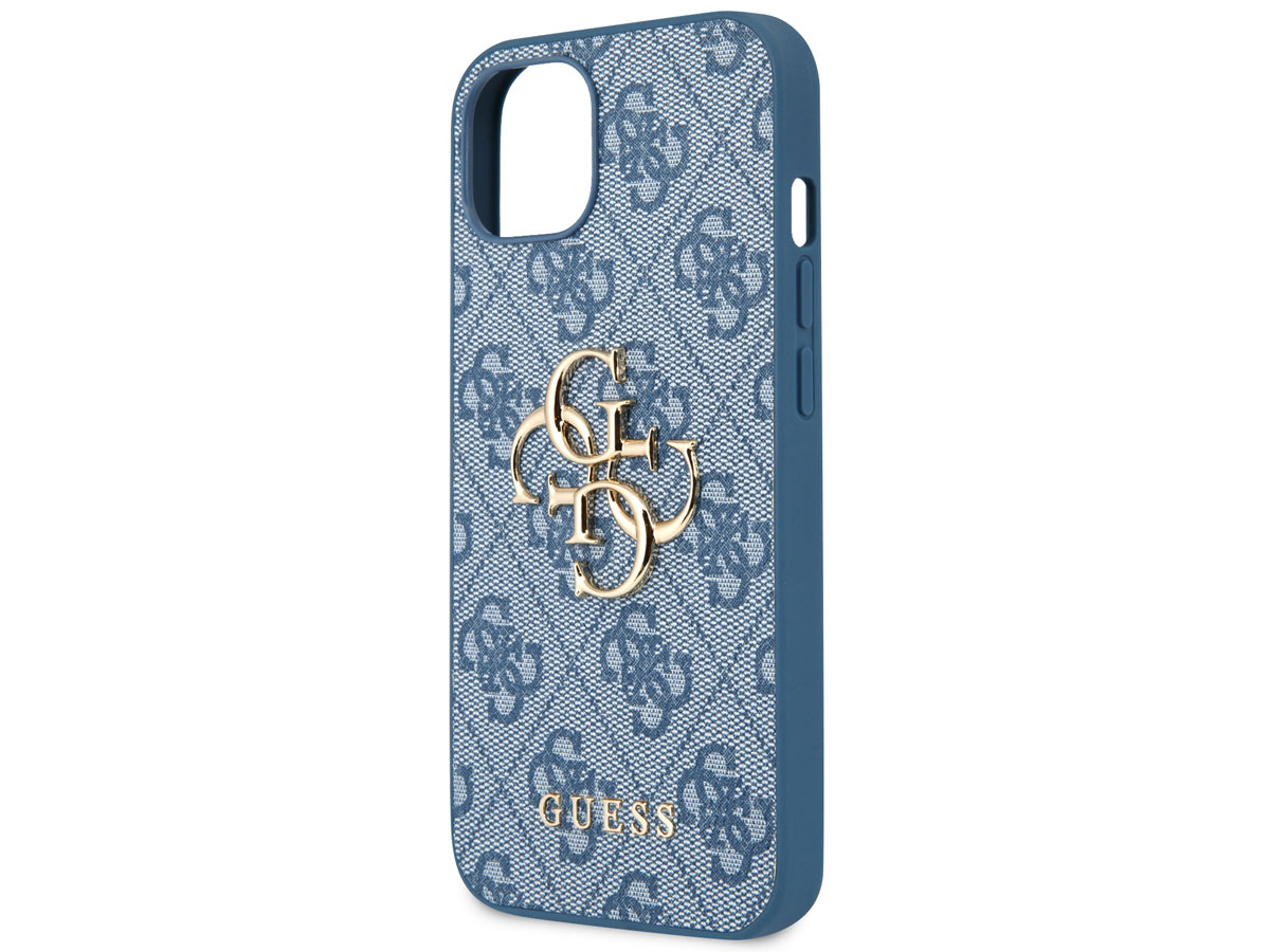 Guess Big 4G Monogram Case Blauw - iPhone 13 hoesje