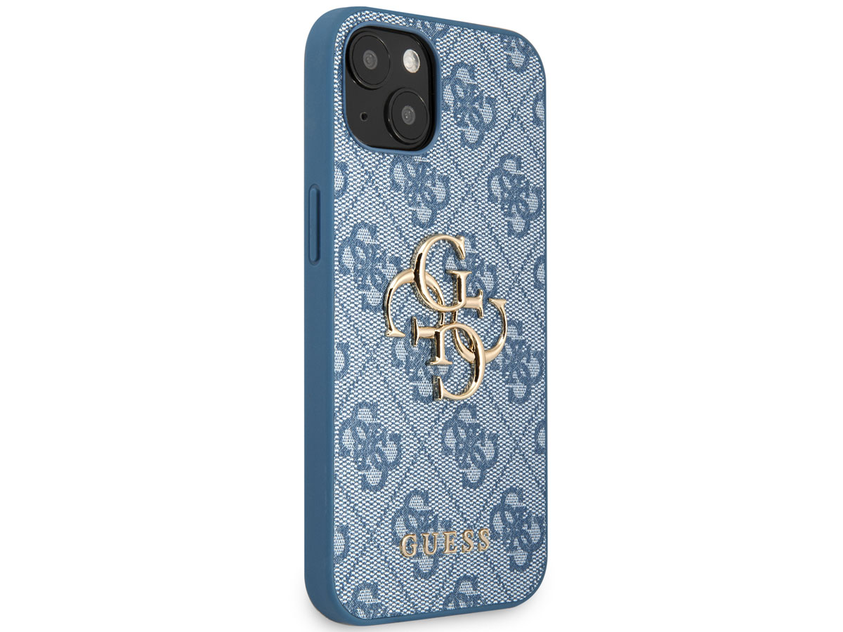 Guess Big 4G Monogram Case Blauw - iPhone 13 hoesje