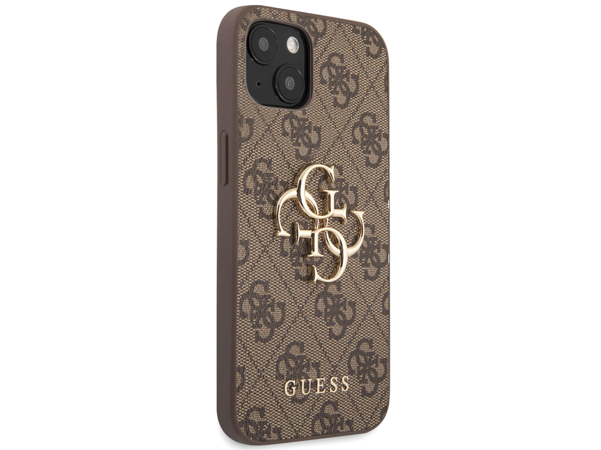 Guess Big 4G Monogram Case Bruin - iPhone 13 hoesje