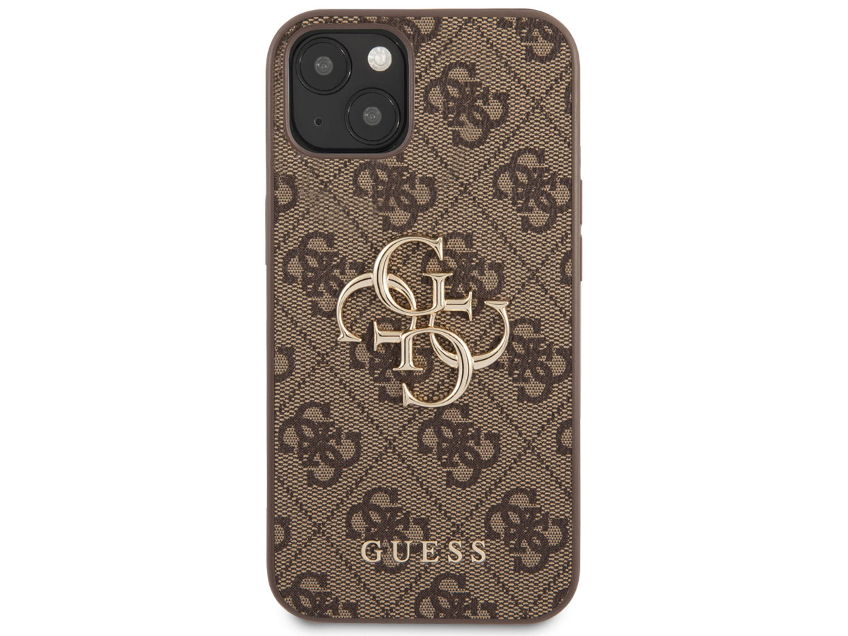 Guess Big 4G Monogram Case Bruin - iPhone 13 hoesje