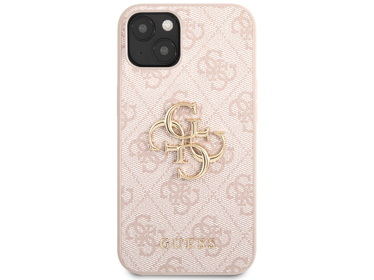 Guess Big 4G Monogram Case Roze - iPhone 13 hoesje