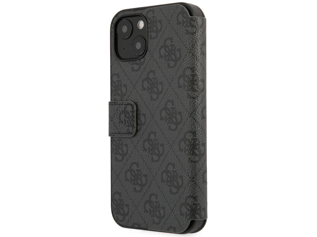 Guess Big 4G Monogram BookCase Grijs - iPhone 13 hoesje