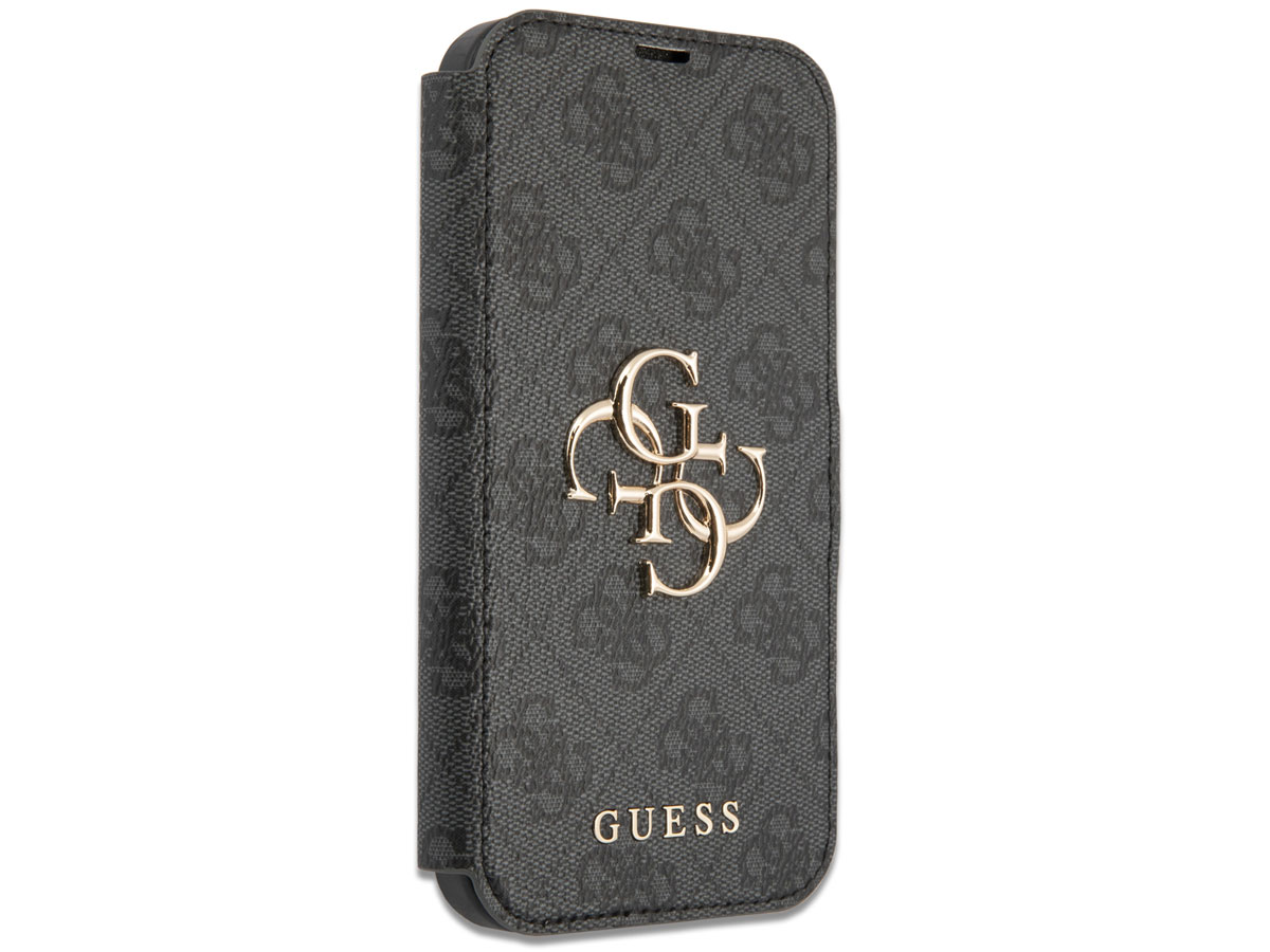 Guess Big 4G Monogram BookCase Grijs - iPhone 13 hoesje