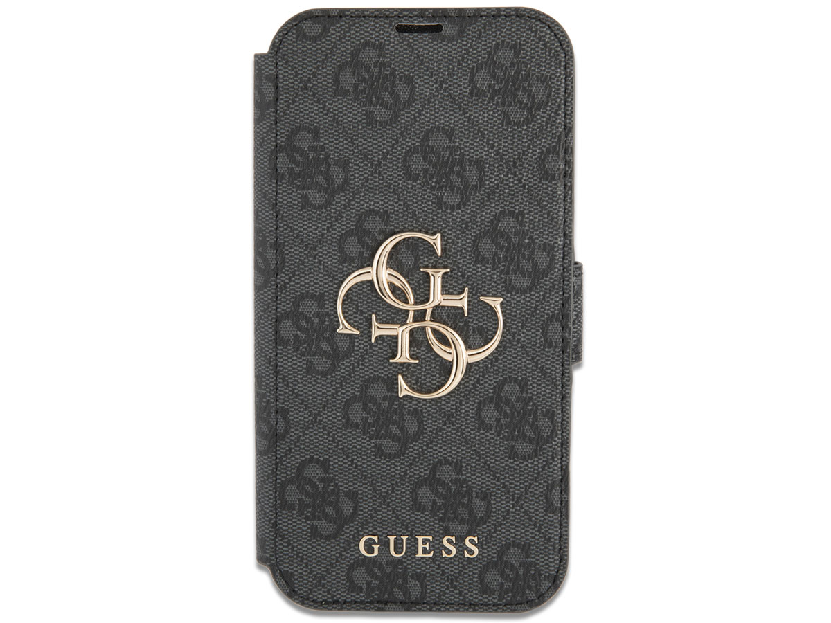 Guess Big 4G Monogram BookCase Grijs - iPhone 13 hoesje