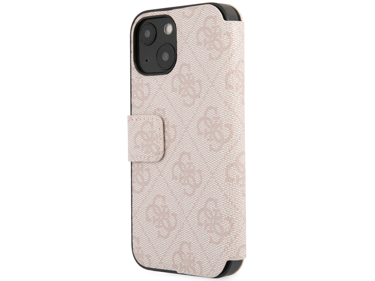 Guess Big 4G Monogram BookCase Roze - iPhone 13 hoesje