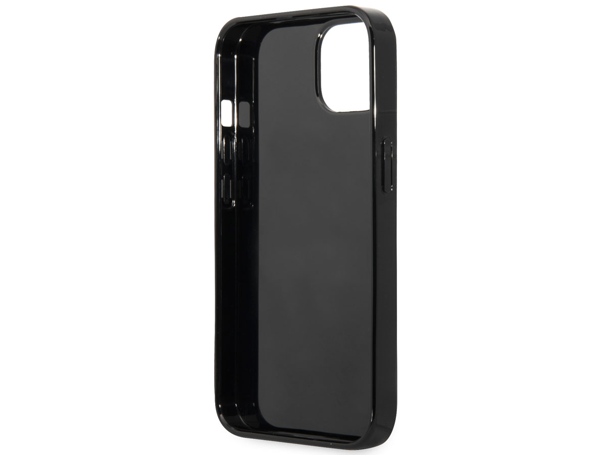 Guess Black Marble Case Zwart - iPhone 13 hoesje