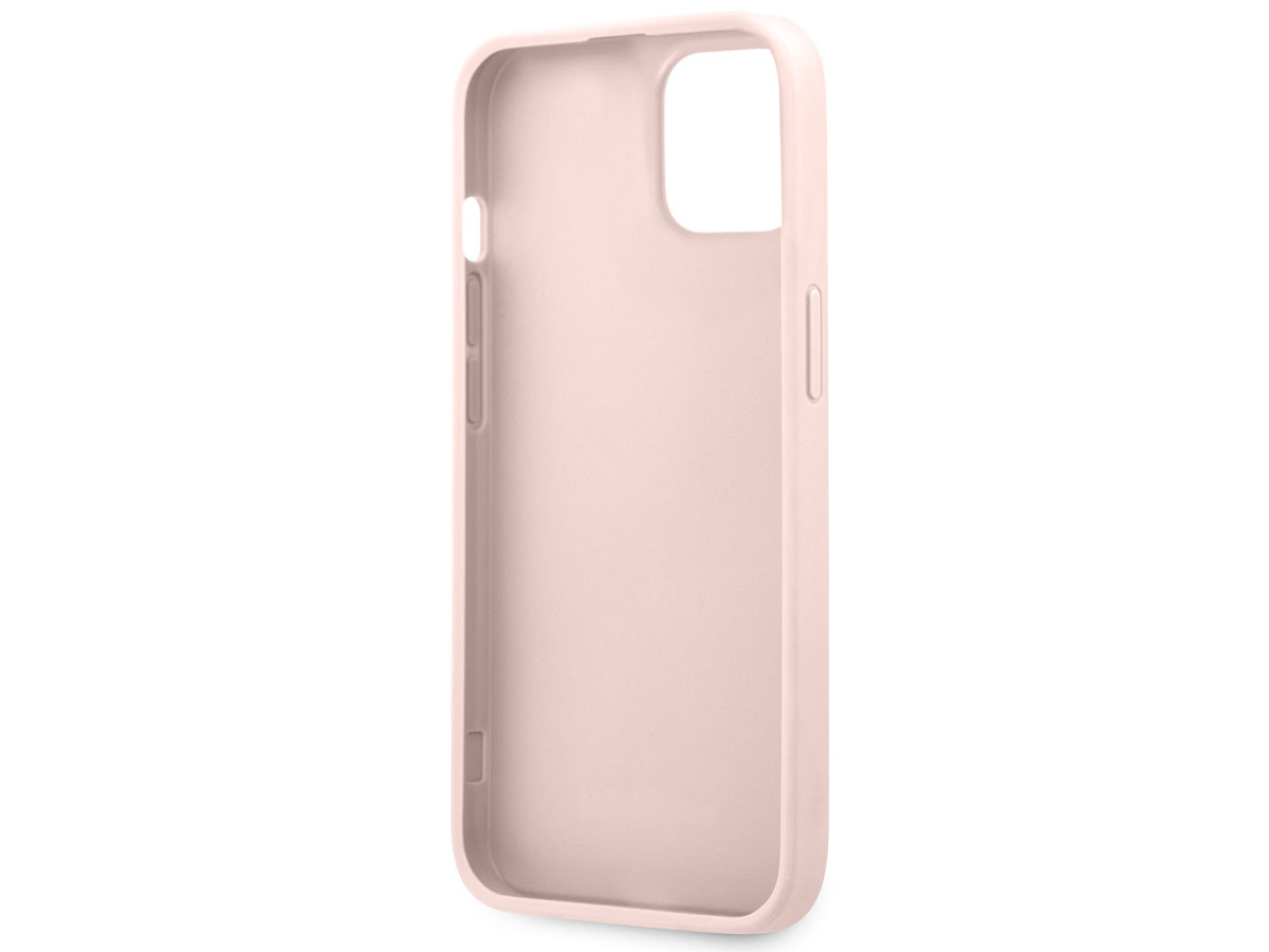 Guess Stripe 4G Monogram Case Roze - iPhone 13 hoesje