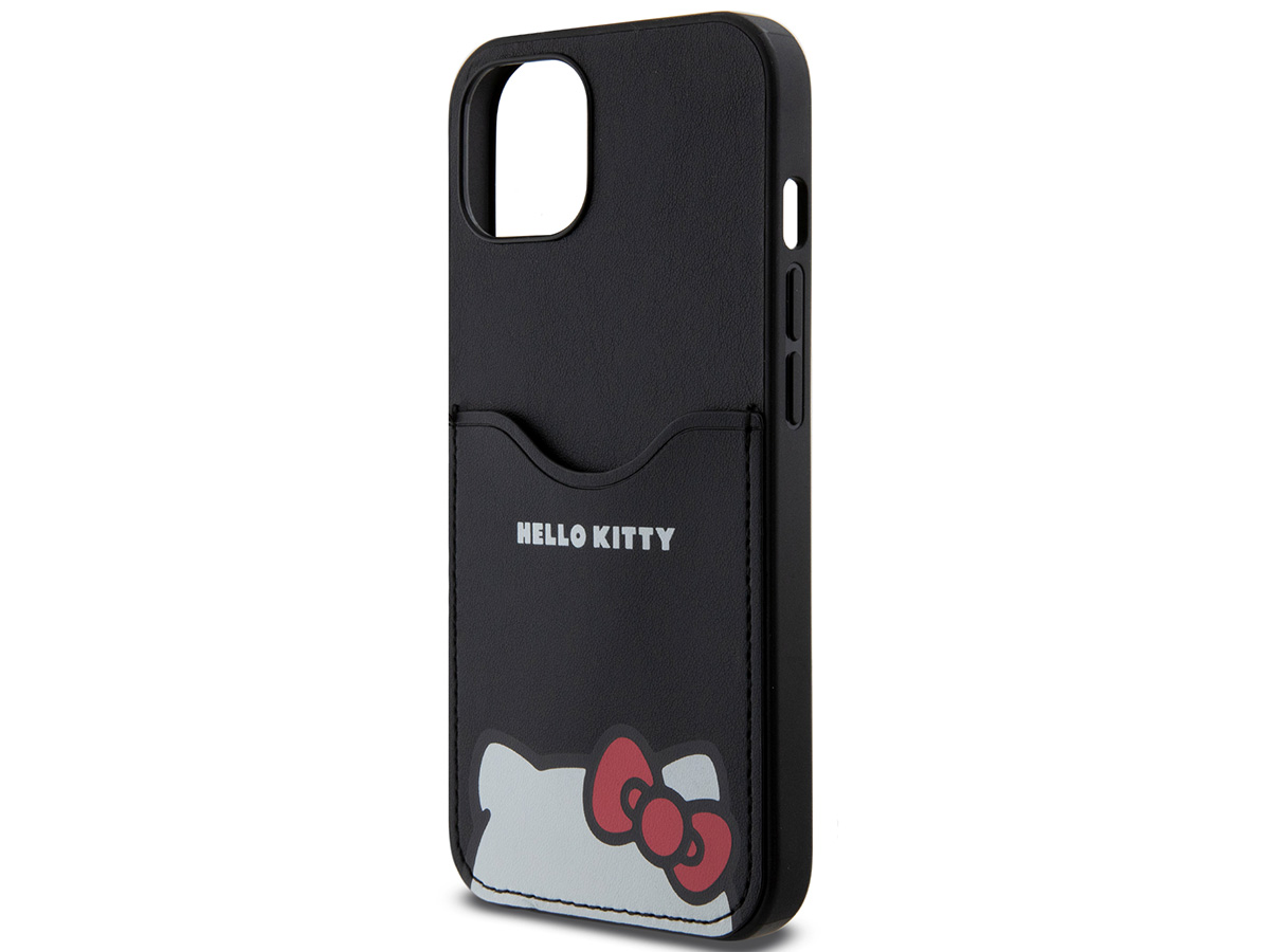 Hello Kitty Card Case Zwart - iPhone 13/14 hoesje