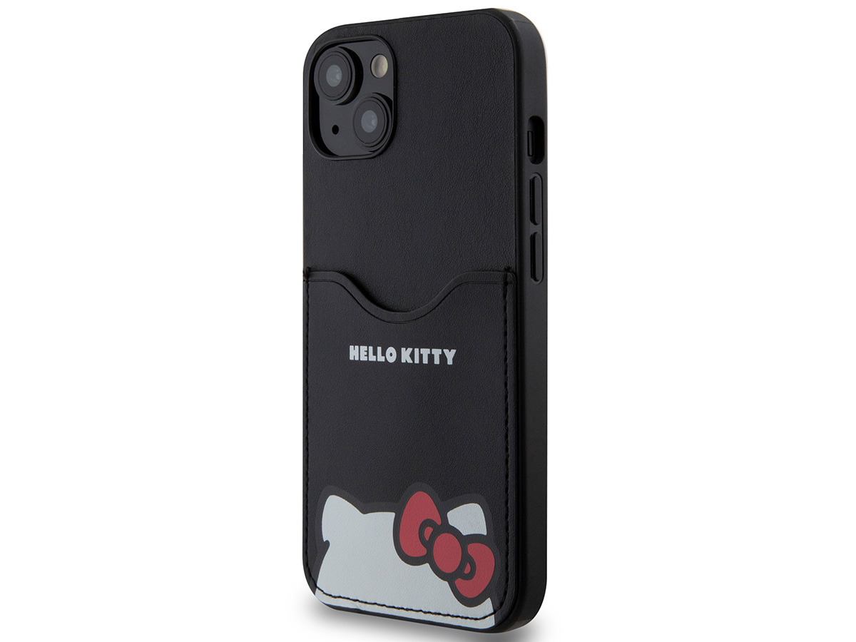 Hello Kitty Card Case Zwart - iPhone 13/14 hoesje