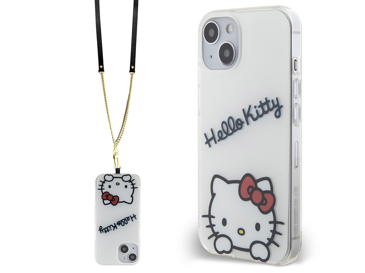 Hello Kitty Necklace Case Wit - iPhone 13/14 hoesje