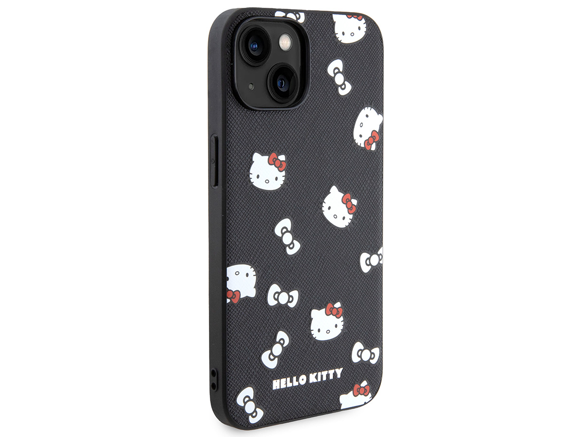 Hello Kitty Wrist Strap Case Zwart - iPhone 13/14 hoesje