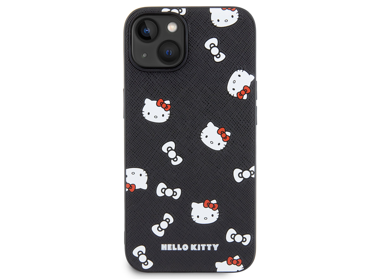 Hello Kitty Wrist Strap Case Zwart - iPhone 13/14 hoesje