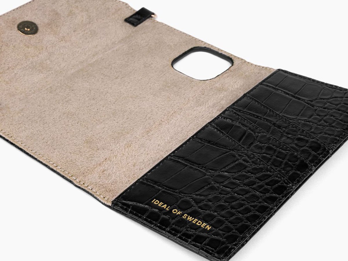 IDealofSweden Cassette Clutch Black Croco IPhone 13 idealofsweden-cassette-clutch-black-croco-iphone-13