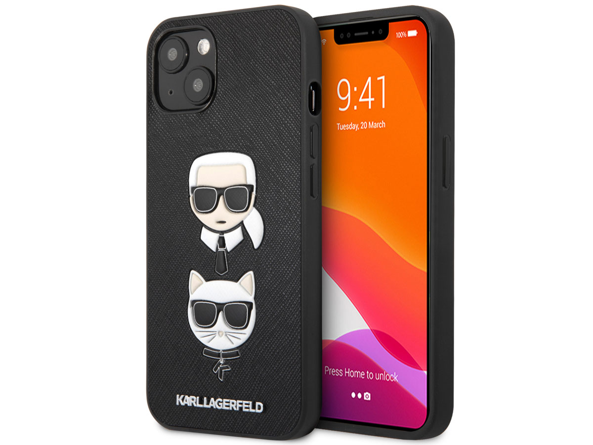Karl Lagerfeld & Choupette Case iPhone 13 hoesje