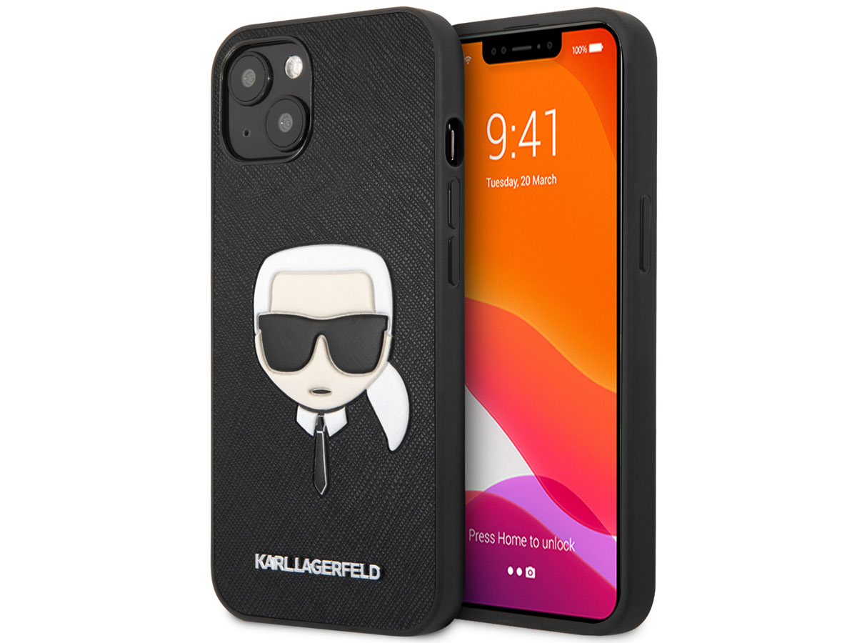 Karl Lagerfeld Ikonik Case Zwart - iPhone 13 hoesje