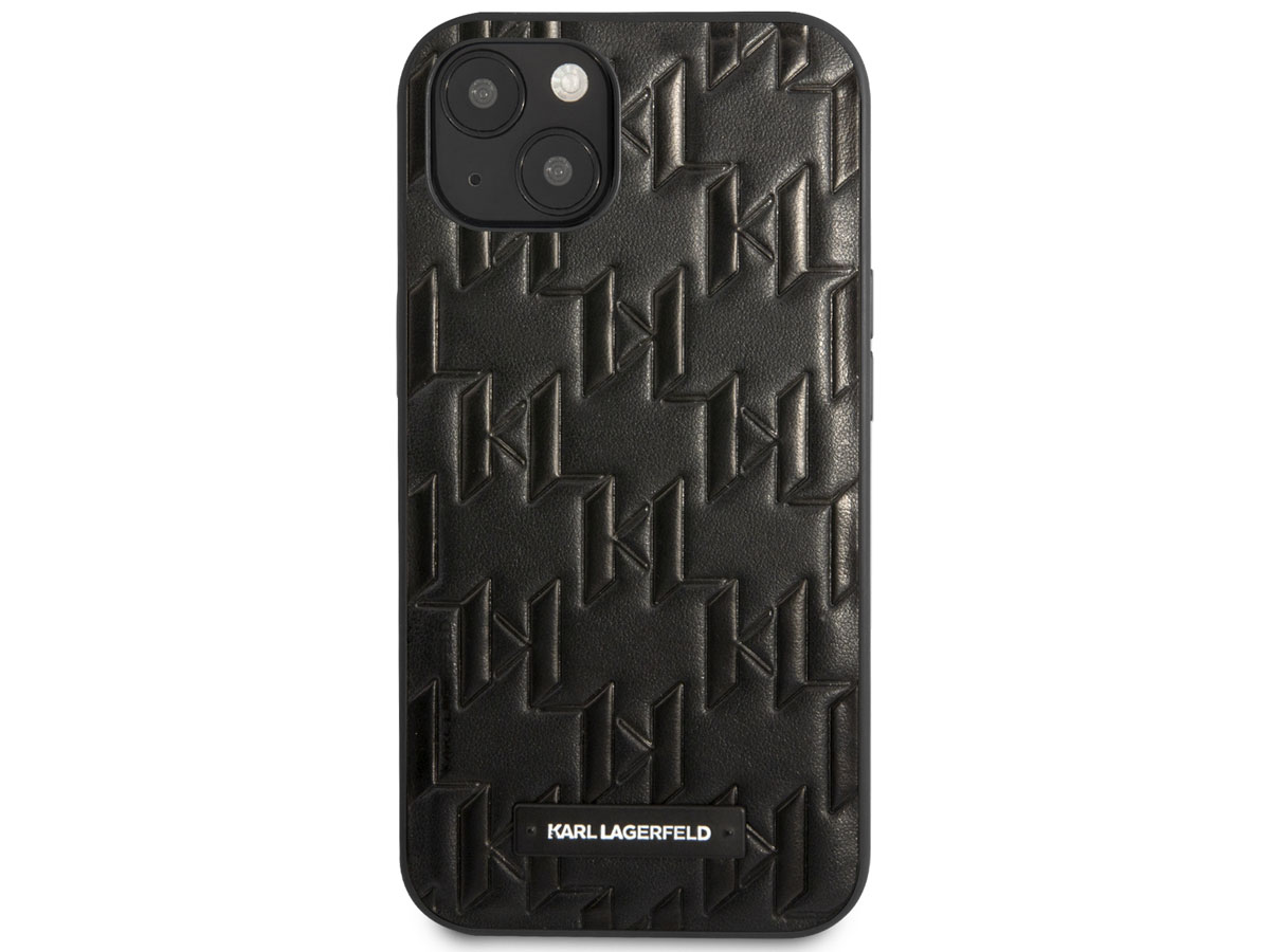 Karl Lagerfeld Monogram Case Zwart - iPhone 13 hoesje