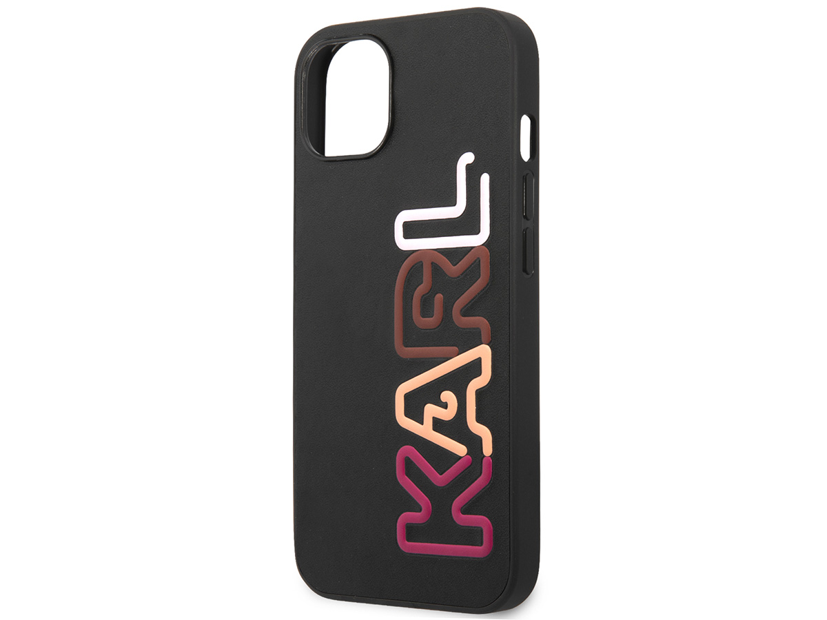 Karl Lagerfeld Logo Case Roze - iPhone 13 hoesje