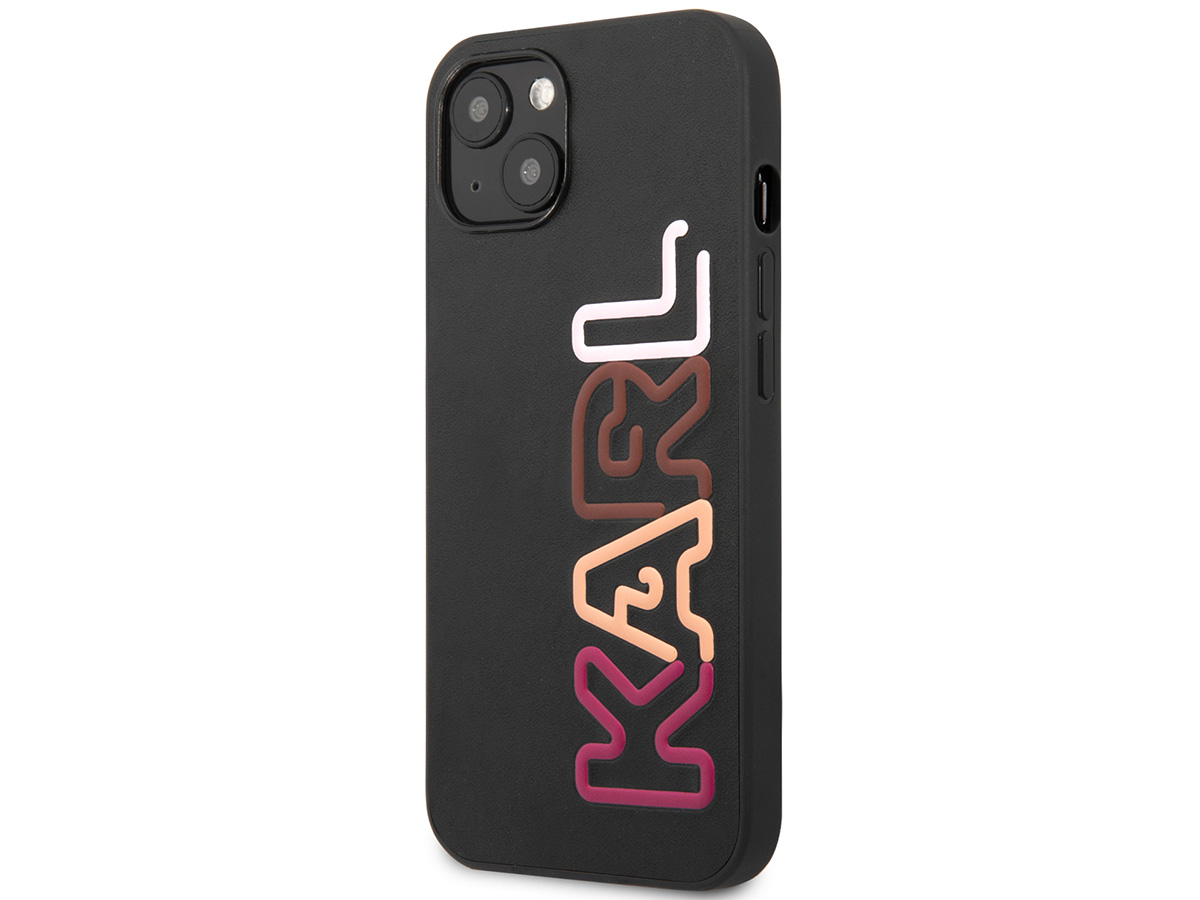 Karl Lagerfeld Logo Case Roze - iPhone 13 hoesje