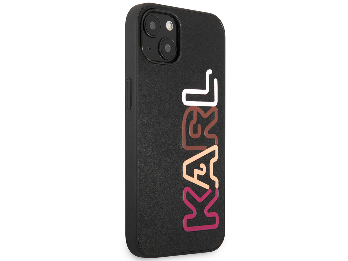 Karl Lagerfeld Logo Case Roze - iPhone 13 hoesje