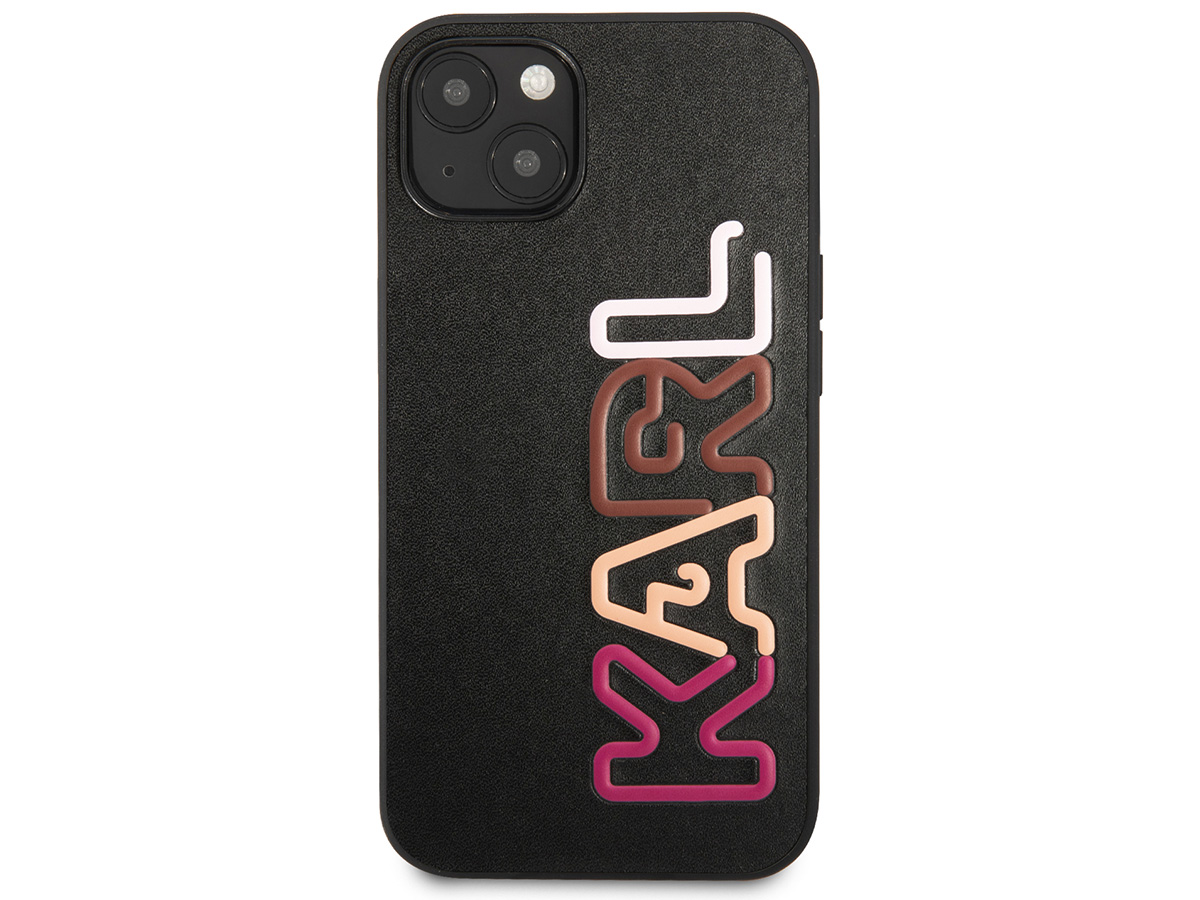 Karl Lagerfeld Logo Case Roze - iPhone 13 hoesje