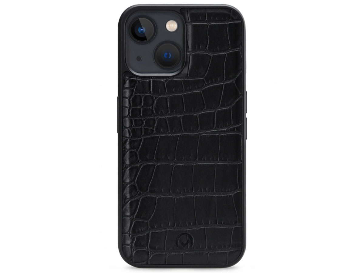 Mobilize Elegant Magnet Clutch Black Croco - iPhone 13 hoesje