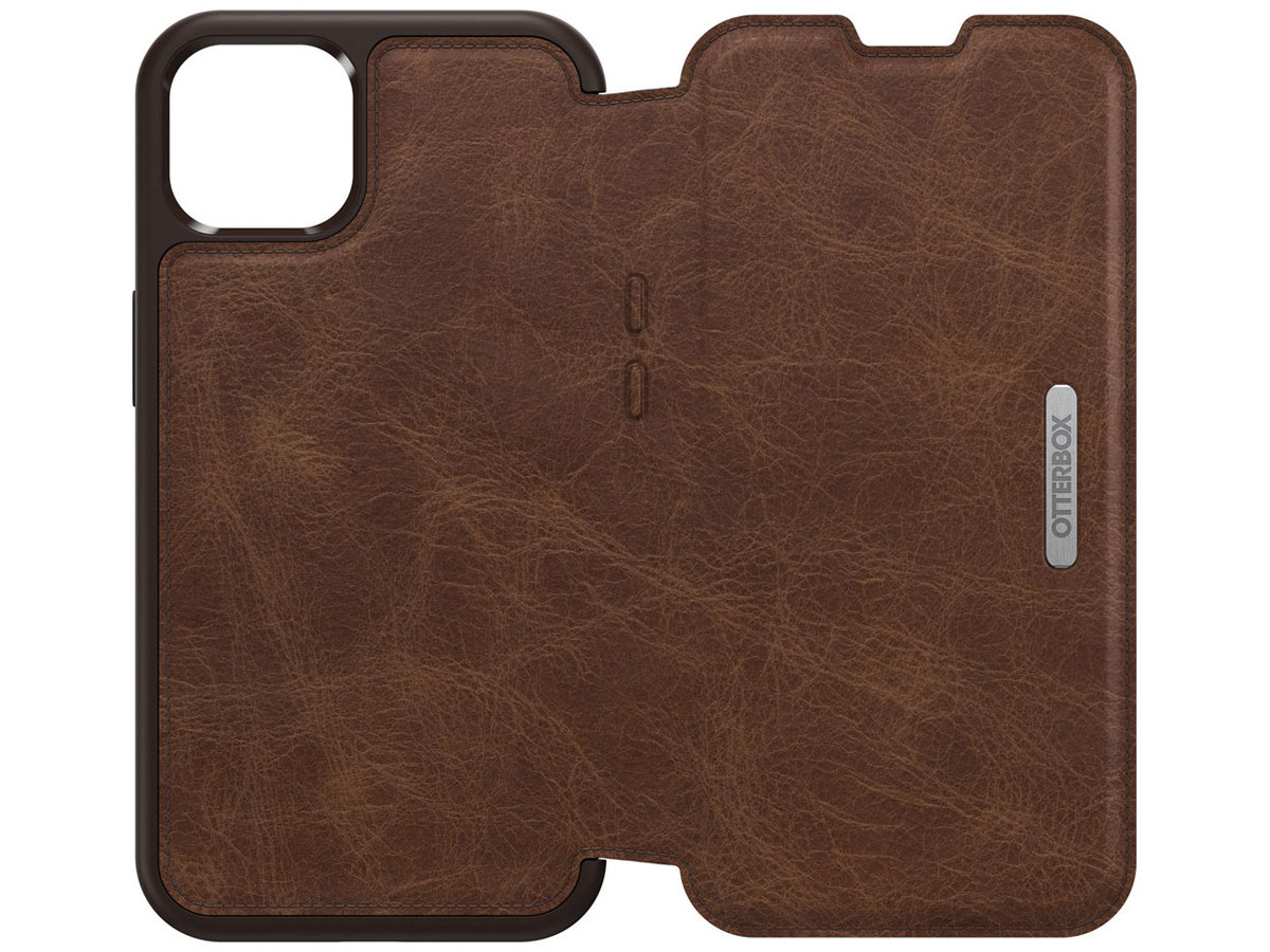 Otterbox Strada Leather Folio Bruin - iPhone 13 hoesje