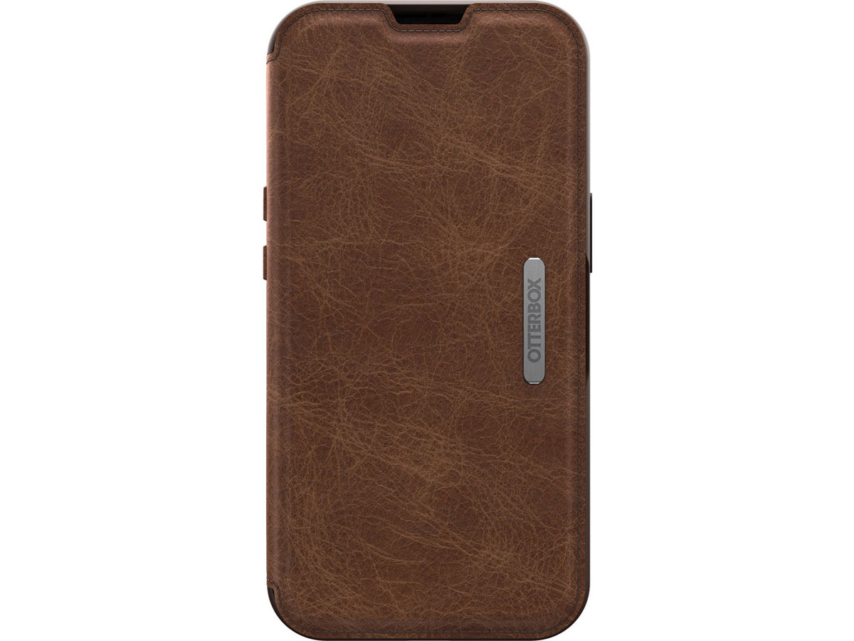 Otterbox Strada Leather Folio Bruin - iPhone 13 hoesje