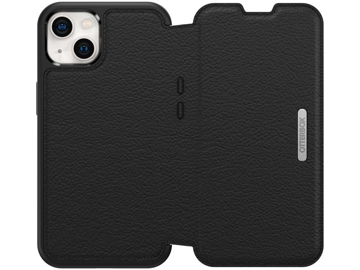 Otterbox Strada Leather Folio Zwart - iPhone 13 hoesje