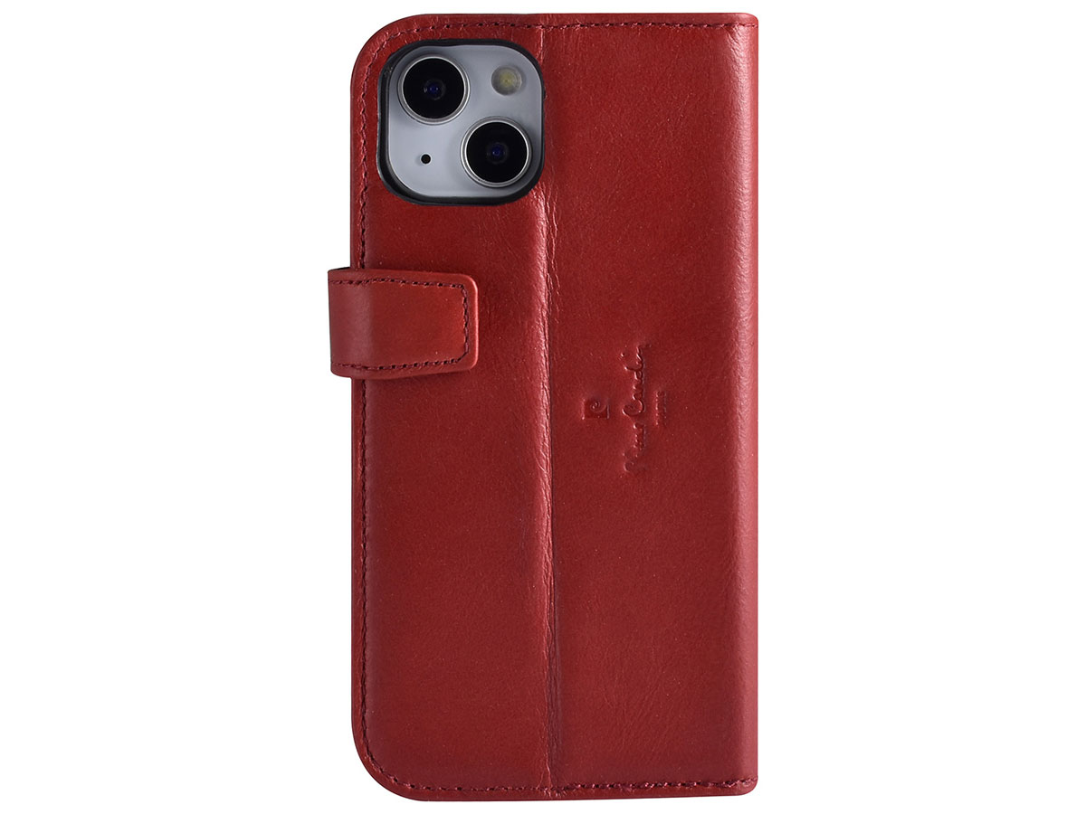 Pierre Cardin Bookcase Rood Leer - iPhone 13 hoesje