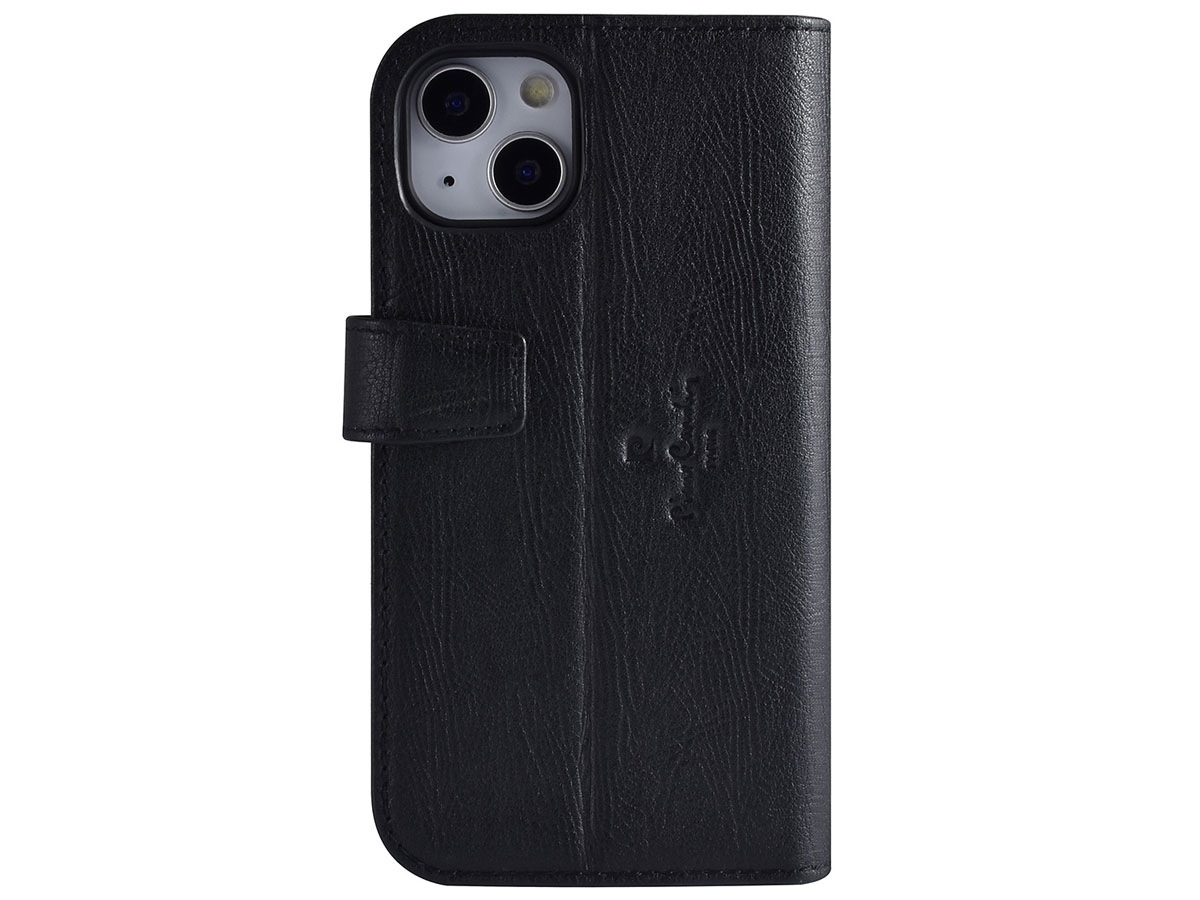 Pierre Cardin Bookcase Zwart Leer - iPhone 13 hoesje