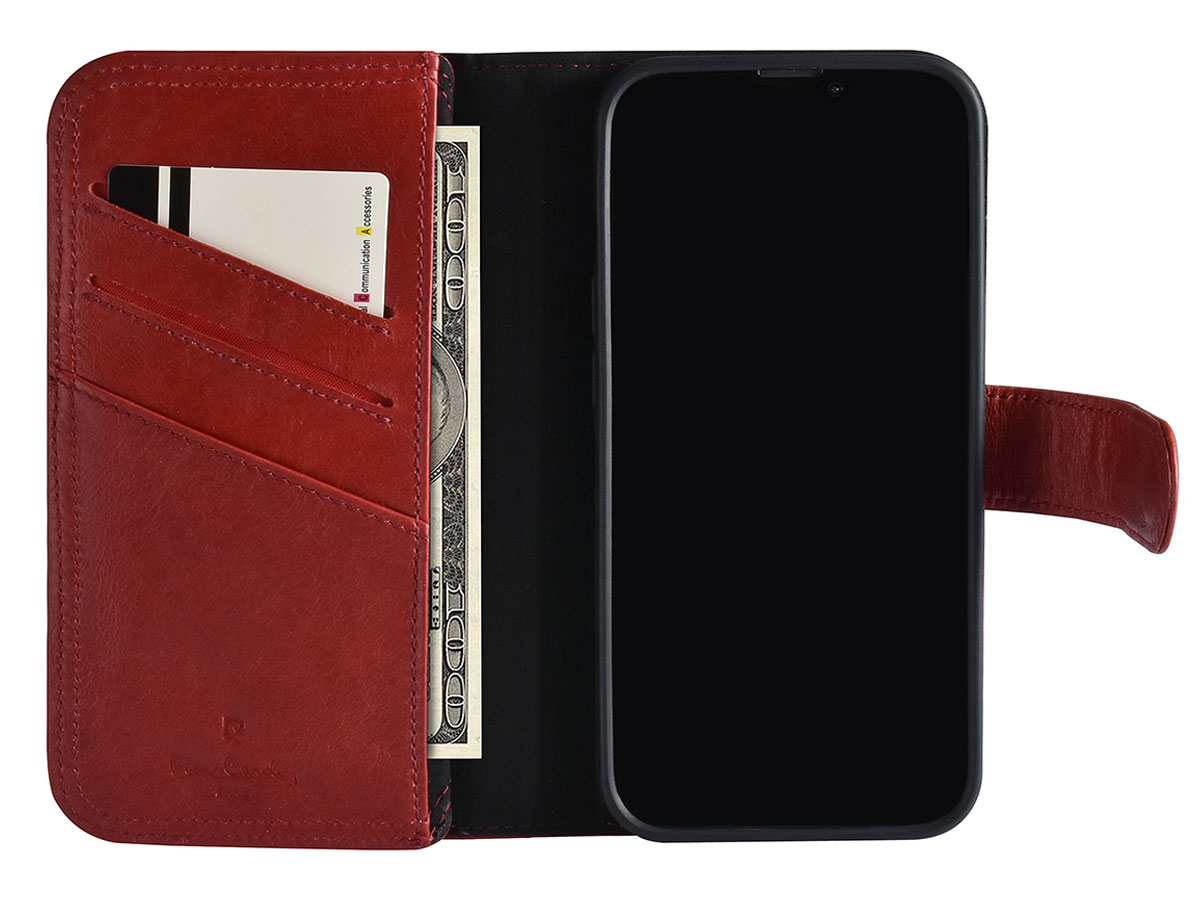 Pierre Cardin True Wallet Rood Leer - iPhone 13 hoesje