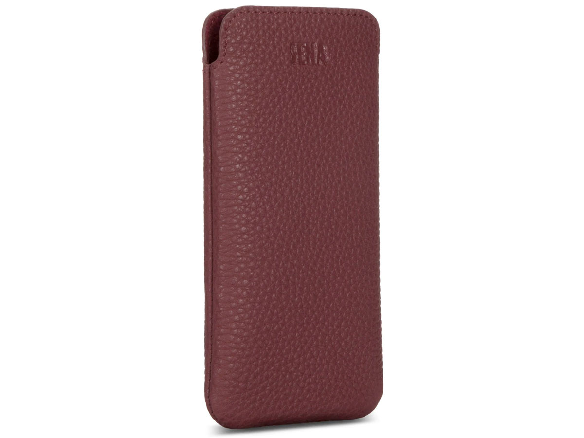 Sena Ultraslim Sleeve Rood Leer - iPhone 13 hoesje